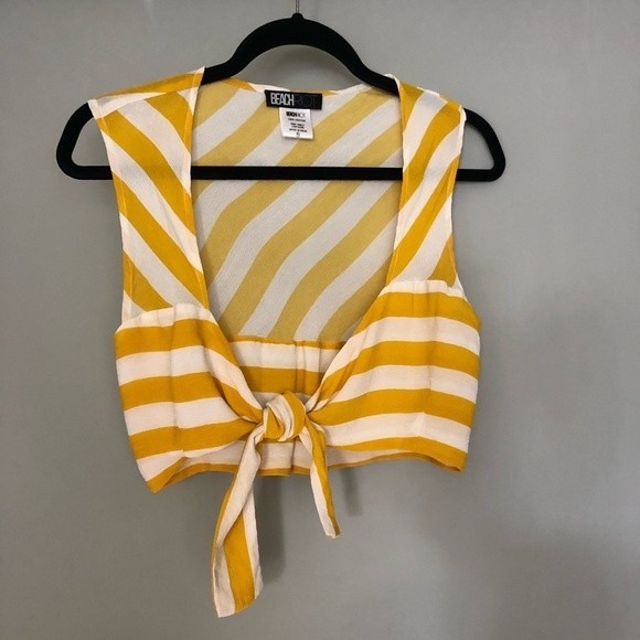 Beach Riot Charlotte Dress & Celeste Pant Yellow Stripe size Small Medium - Picture 9 of 16